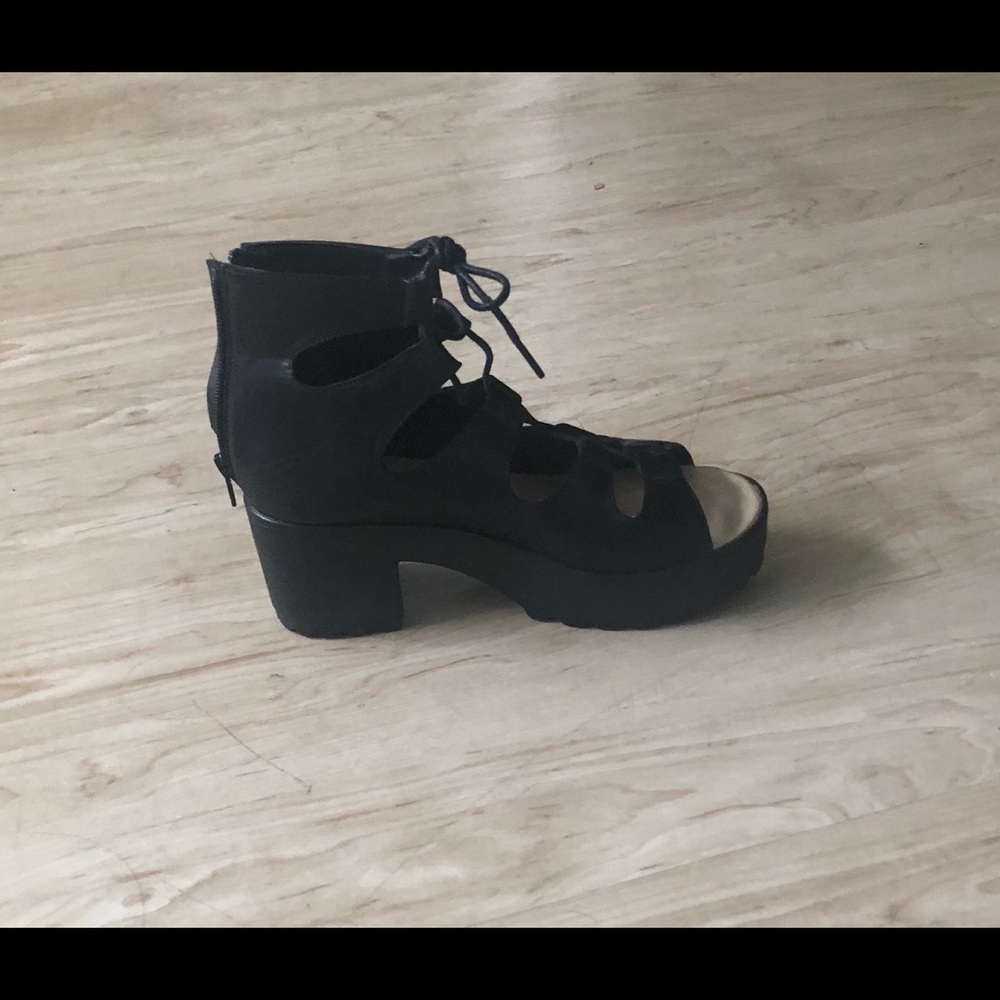 Black Heeled Sandals